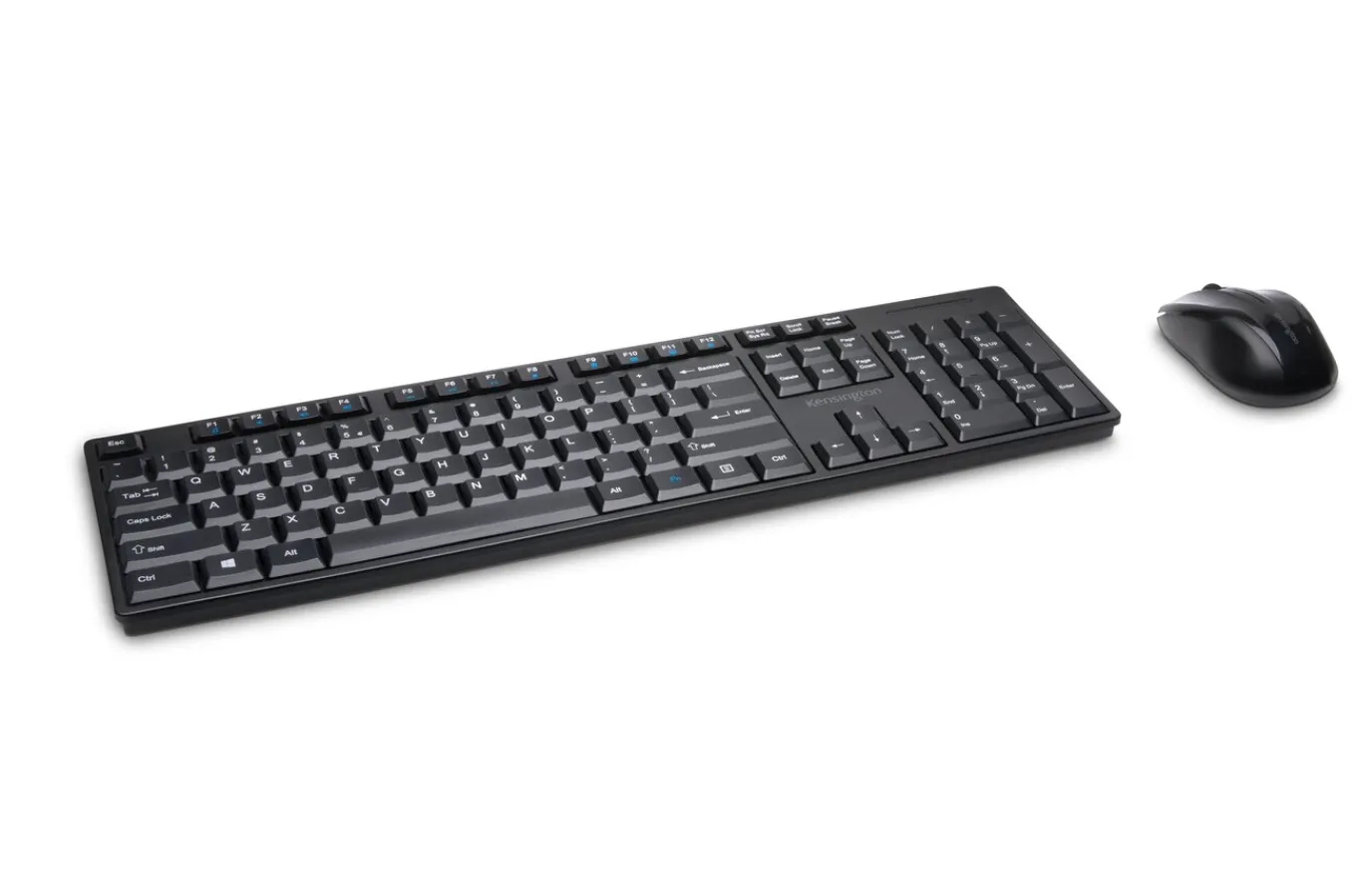 Kensington Pro Fit® Low-Profile Wireless Desktop Set with Spill-Proof Keyboard with Multimedia Keys, Ambidextrous Mouse, & AES Encryption Cheap