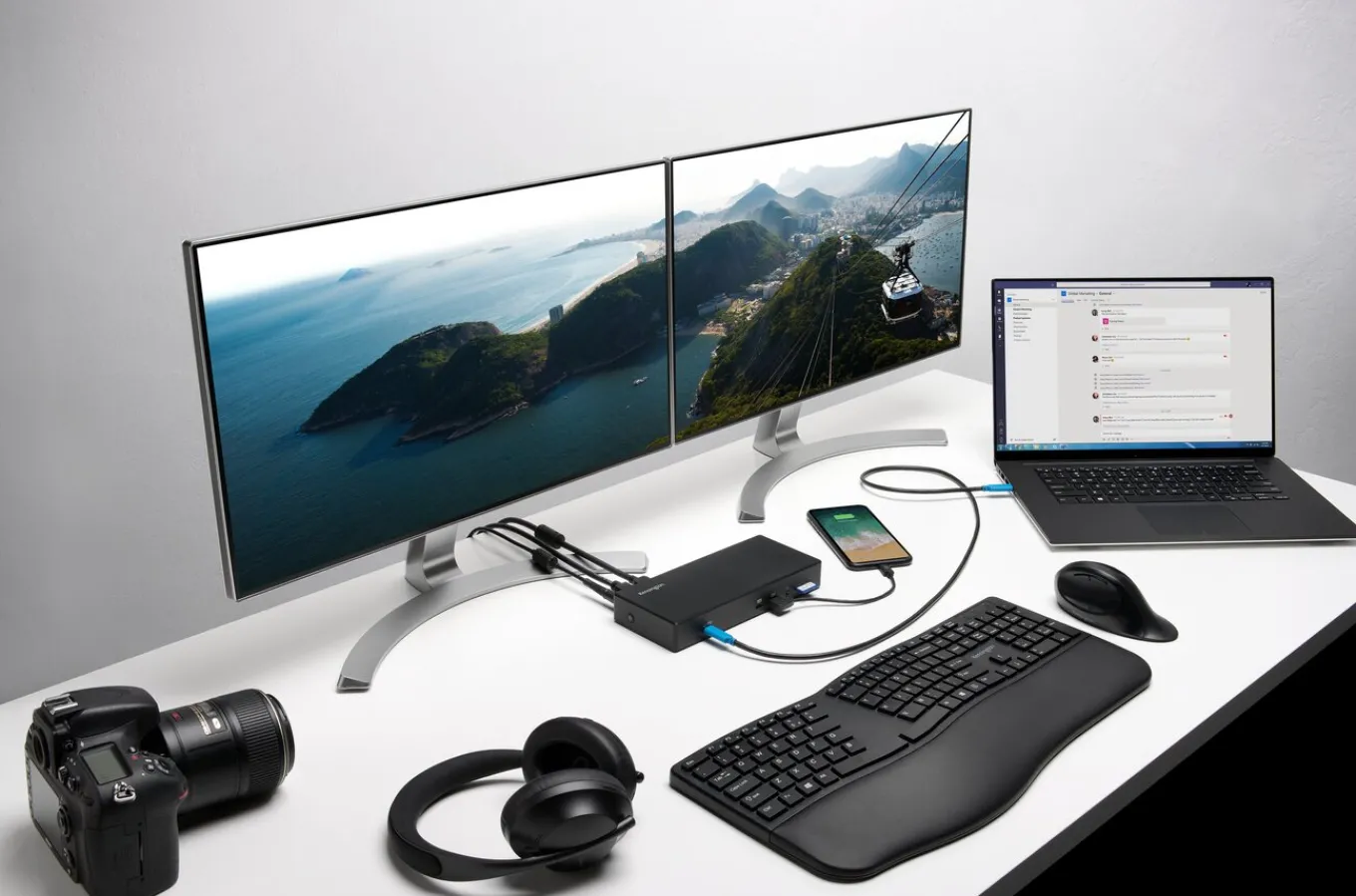 Kensington SD4850P USB-C 10Gbps Dual Video Driverless Docking Station - 100W PD - DP++/HDMI - Windows New