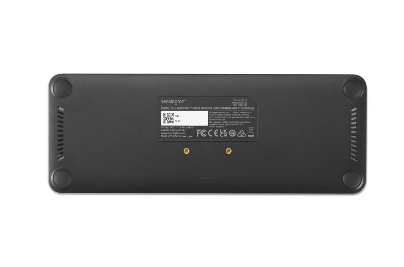 Kensington SD5910T EQ Thunderbolt™ 4 Quad 4K Hybrid Dock with DisplayLink® Technology Shop