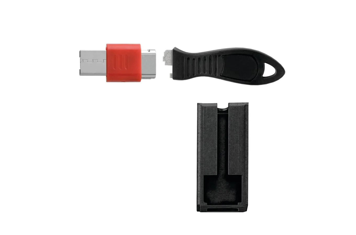 Kensington USB Port Lock with Square Cable Guard - TAA Flash Sale